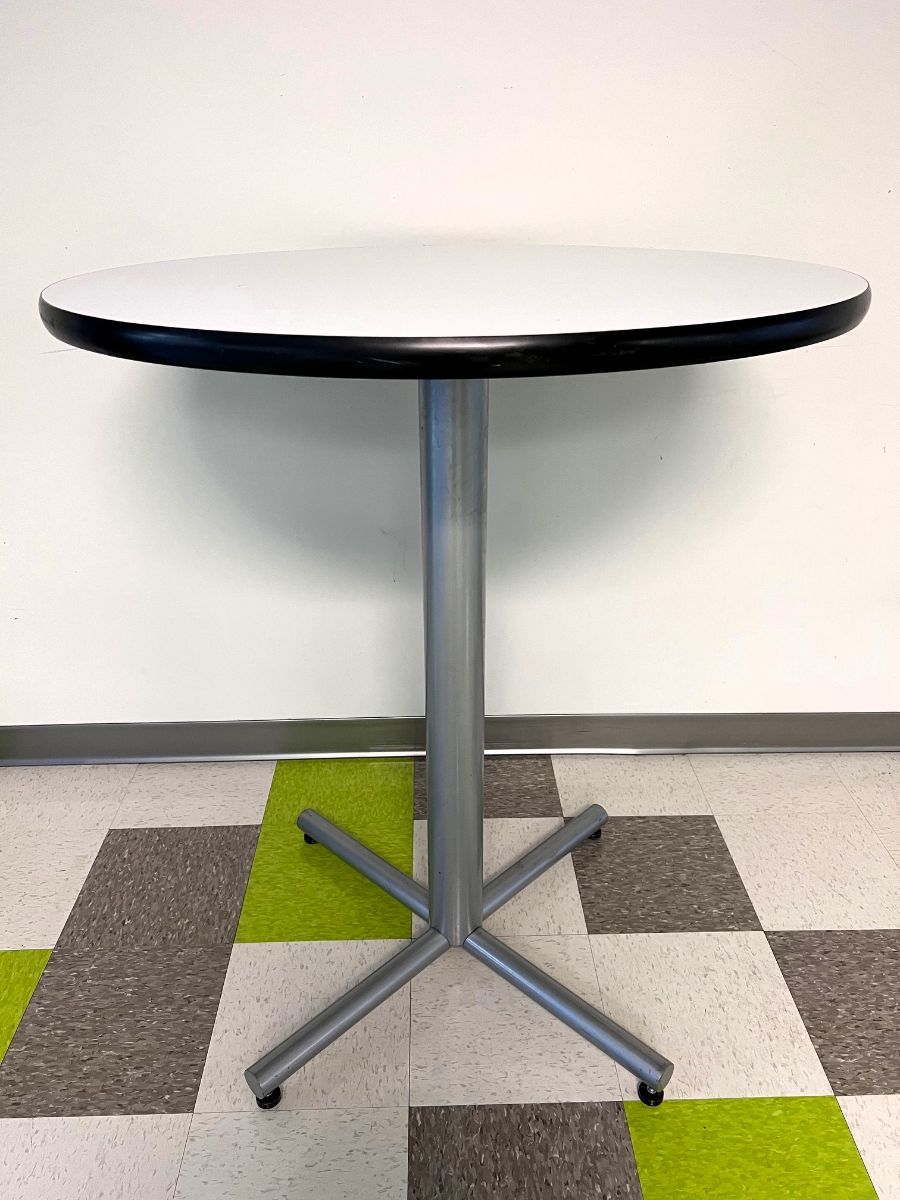 36" Round Bar Height Cafe Table - X Base
