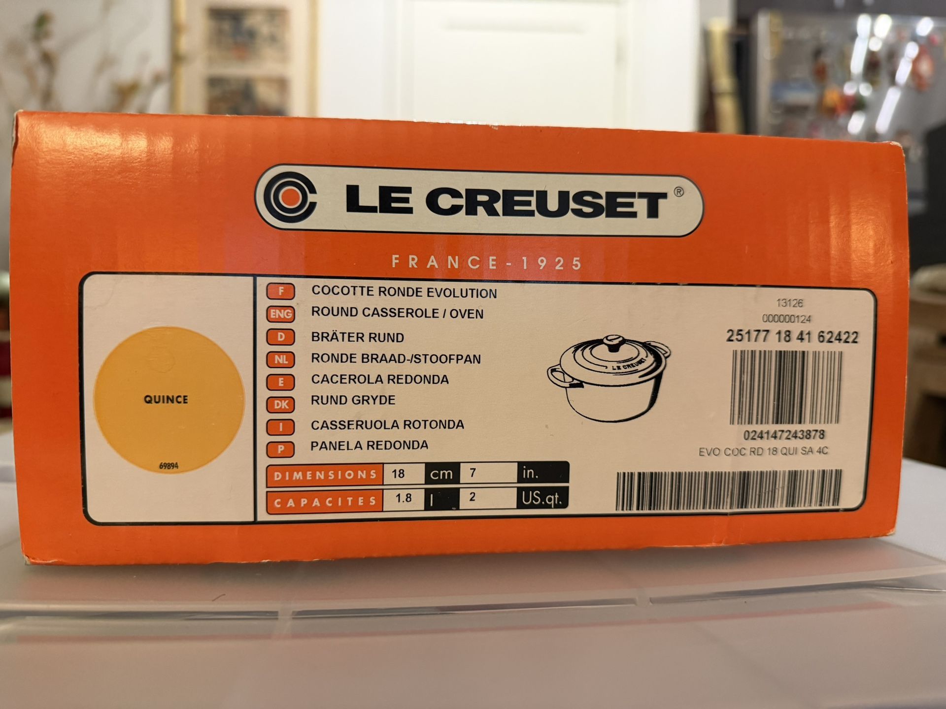Le Creuset Signature Enameled Cast Iron Round Casserole Oven With Lid - 7”