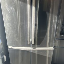 New Ge Profile Stainless Steel Quad Door Fridge 