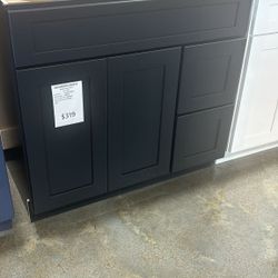 Shaker Black Bathroom Vanities 36"