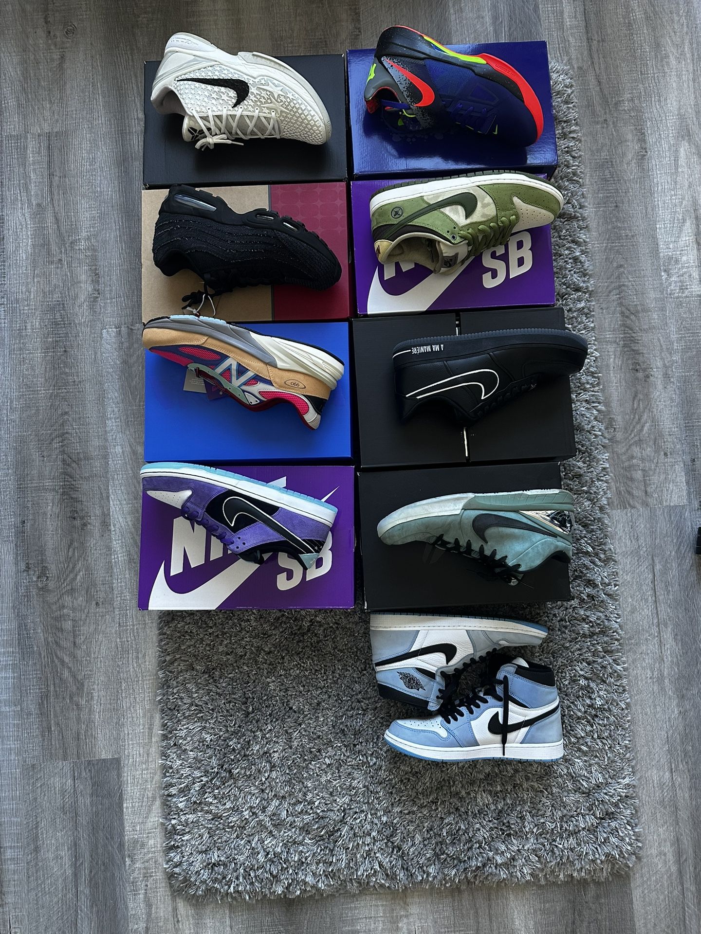 Various DS Shoes- Nike SB, Jordan, Air Max, New Balance, Kobe