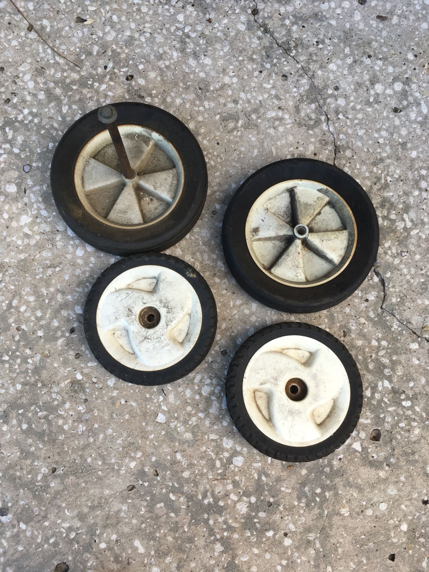 Lawn mower wheels