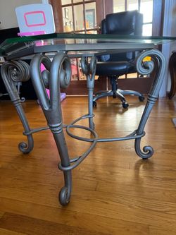 Side tables and lamps