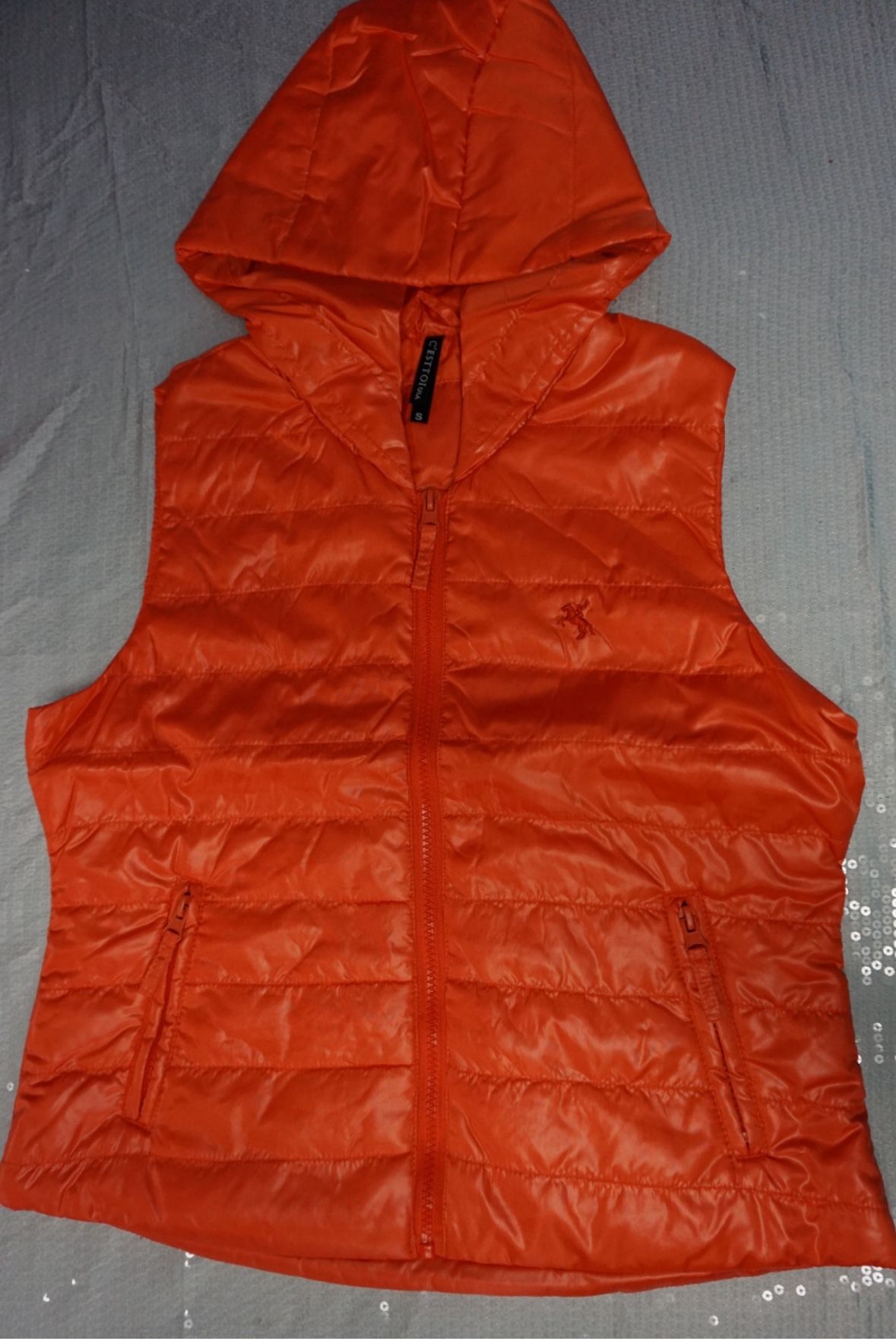 C'EST Quilted Hoodie Vest
