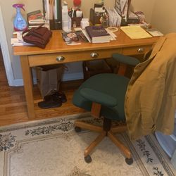 Office Desk With Chair And Book Case