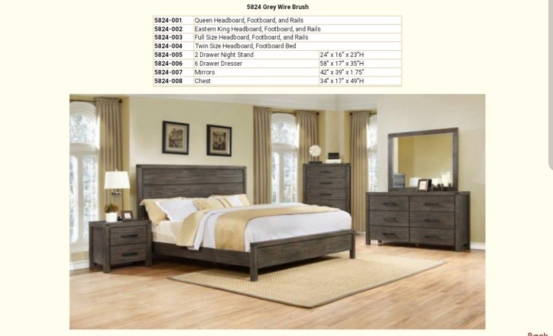 Brand new Queen bedroom set