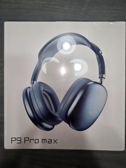 P9 Pro Max Wireless Over-Ear Headphones – Blue