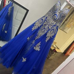 Beautiful royal blue  Dress Size 14 NEW 