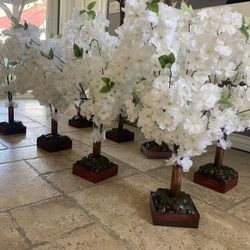 New White Cherry Blossom Centerpiece 28” Tall