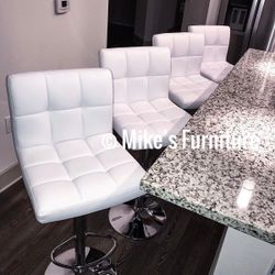 New Adjustable Bar Stools, barstools, barstool, bar stool, Sillas, Dining Chairs, chair, chairs, cadeiras (4 colors Red, Black, White, Gray)