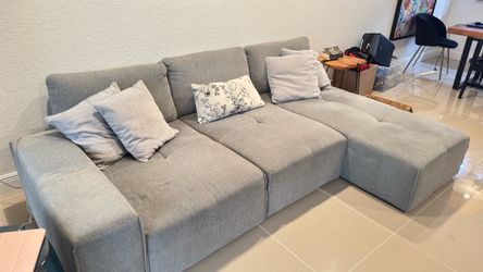 3 Seat Couch with Chaise - $300 OBO