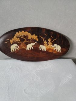 Vintage Wooden Plaque. 