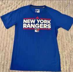 Men's Adidas New York Rangers T-Shirt-Blue