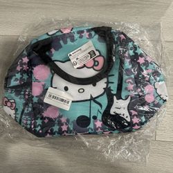 New Hello Kitty Lunch Bag Blue Pink 