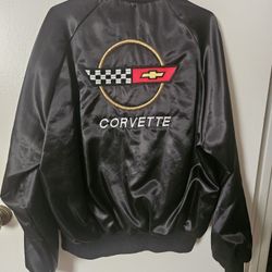 Unisex Vintage Black Corvette Jacket