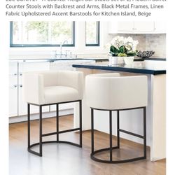 Counter height bar stool set of 2 