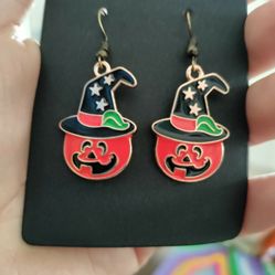 Pumpkin Halloween Earrings