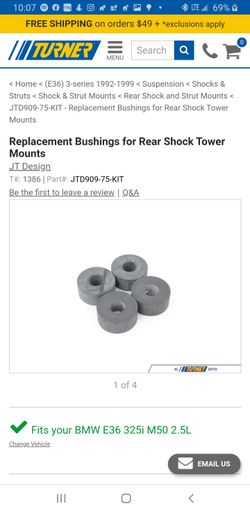 Jtd designs BMW e36 replacement reat shock tower mount