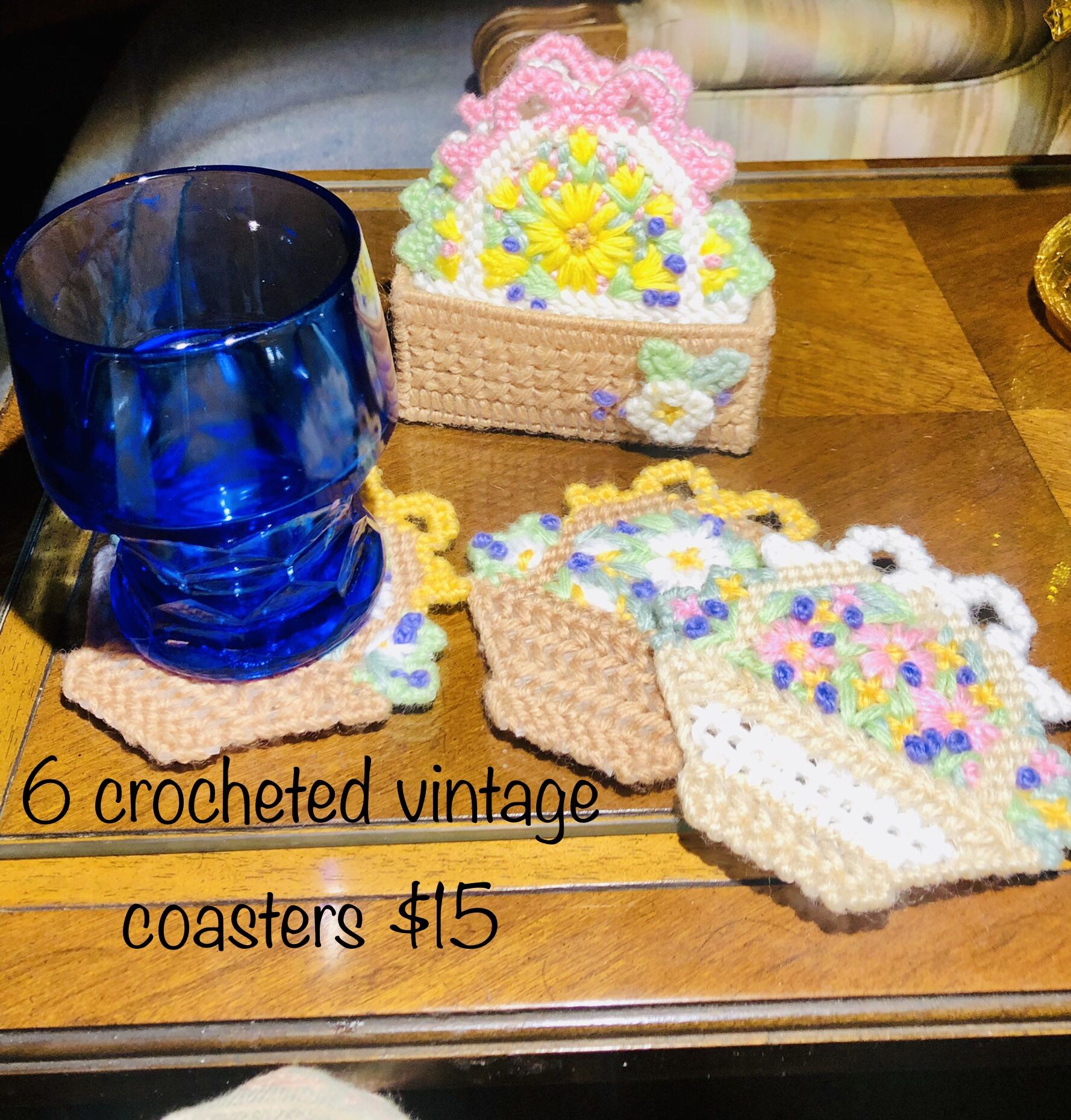vintage handmade coasters