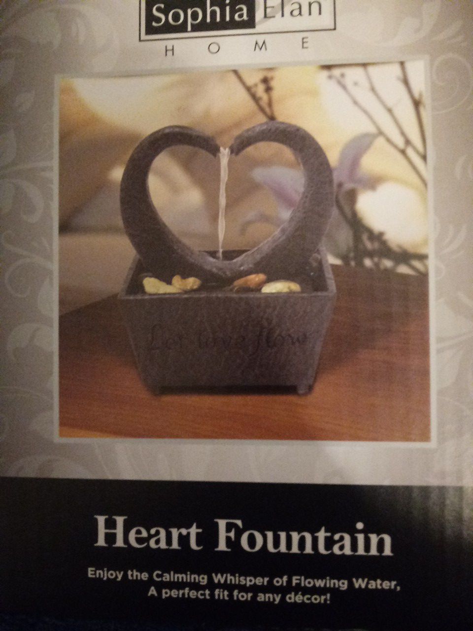 LED heart fountain