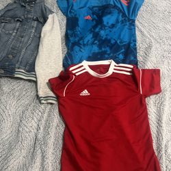 Boy Jacket And Adidas Shirt Si/ 9-10 