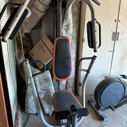 Home Gym Weights Exercise Equipment elliptical Multi Station Gym Multi Gym