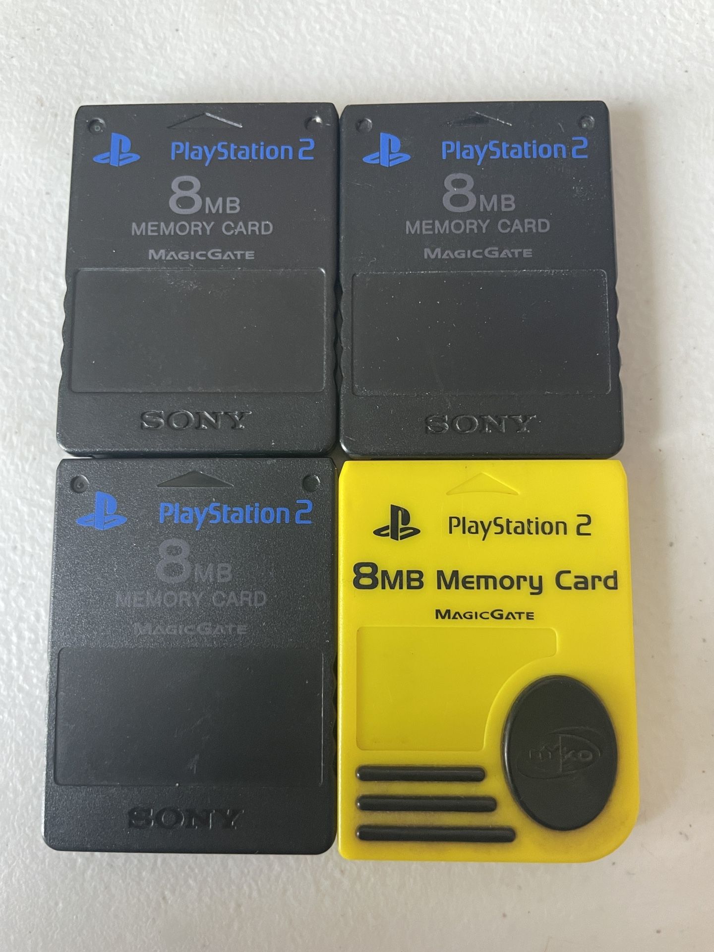 PS2 Memory Cards
