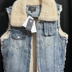 Guess Denim Sleeveless Jacket