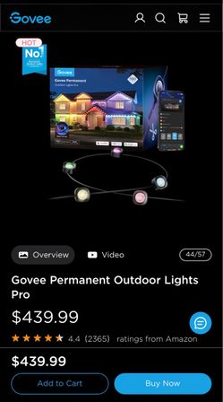 Govee Permanent Outdoor Lights Pro 100ft