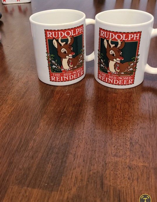 Rudolph Set Of 2 Mugs