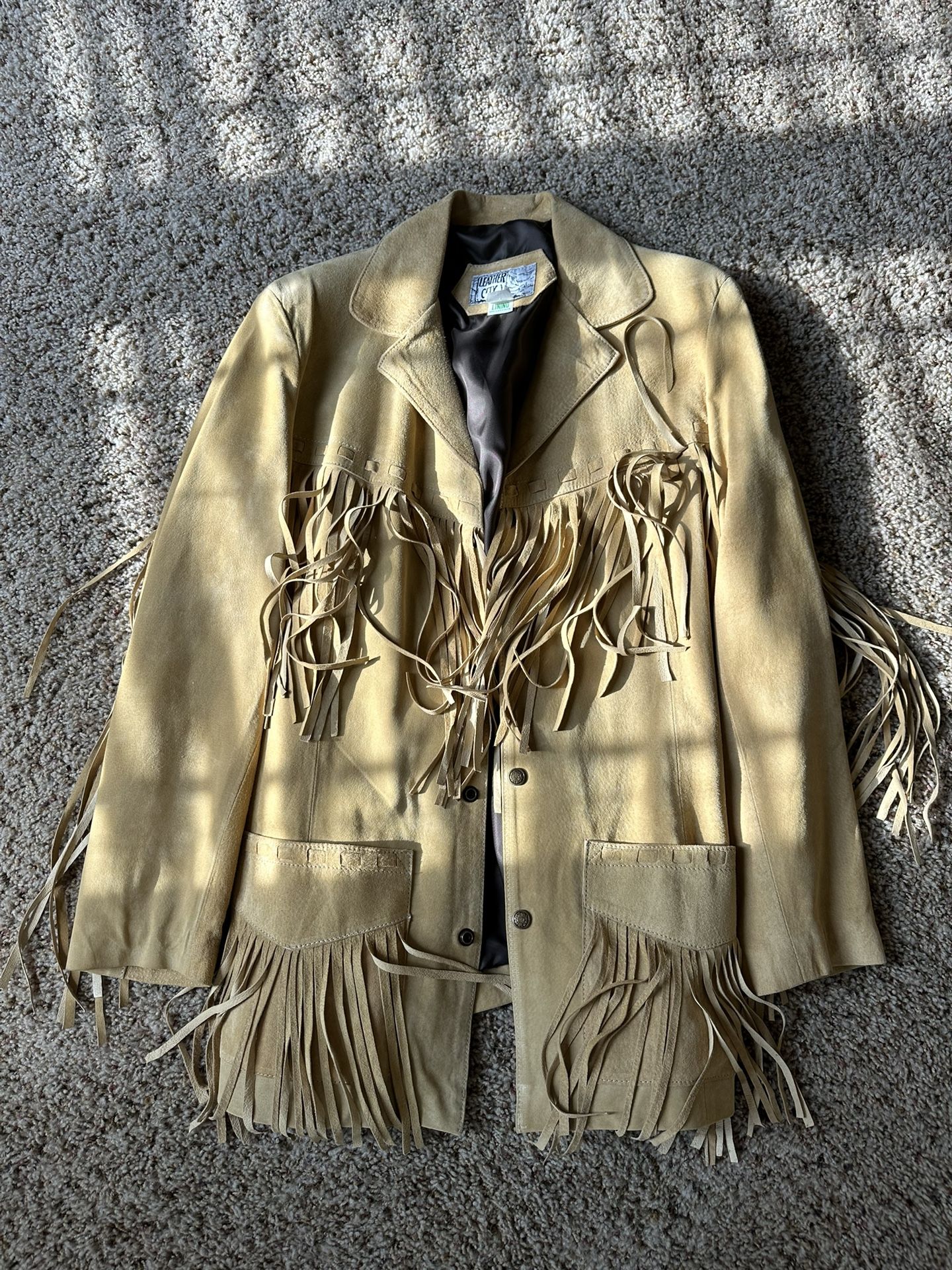 Men’s All Leather Native Jacket - Medium