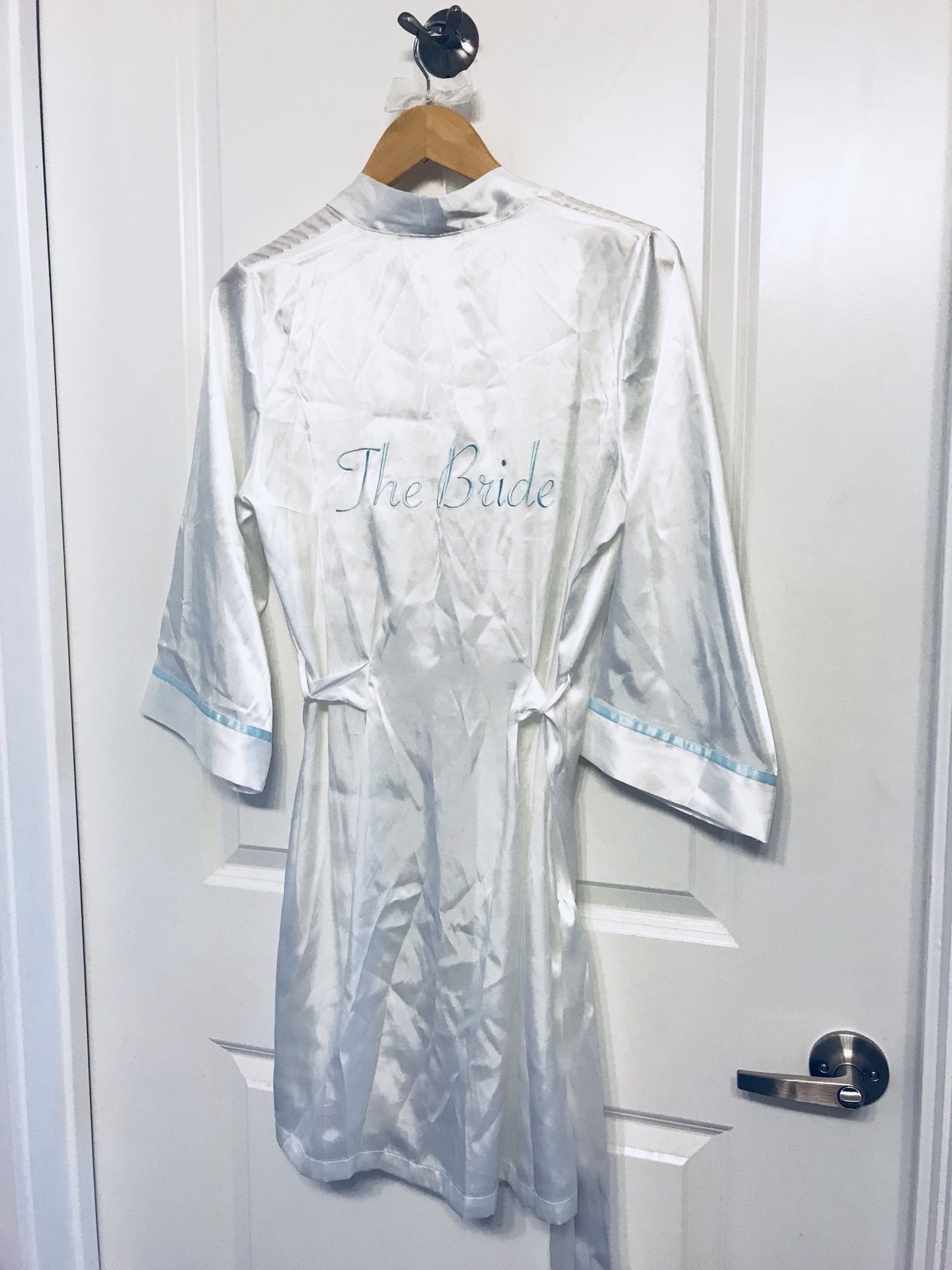 Wedding, bride robe, hanger and bridesmaid sash