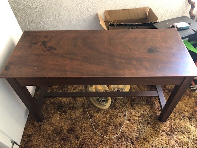 Wood Piano Bench #3