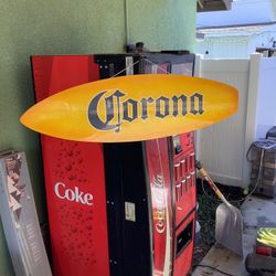 Corona Surfboard Sign