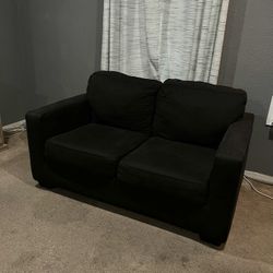 Black Couch Sofa Set