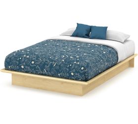 Queen Size Platform Bed Frame with Built-In LED Light