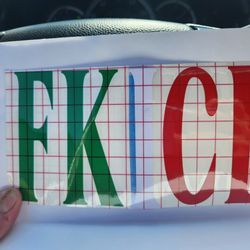 STICKER 6&6 INCH MEXICAN CLOORS