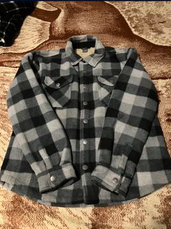 $15, Boys Flannel style jacket Large 10/12