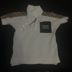 Boys Burberry Shirt Polo Style 