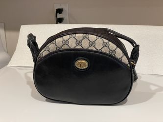 Gucci Vintage Monogram / Leather Crossbody