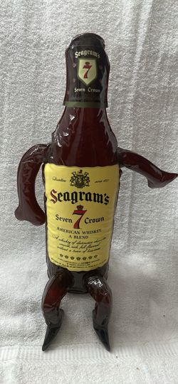Inflatable inflatable inflatable Seagram seven bottle with hands and feet