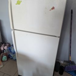 White Apartment Size Fridge 