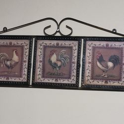 Metal Chicken Rooster Hanging