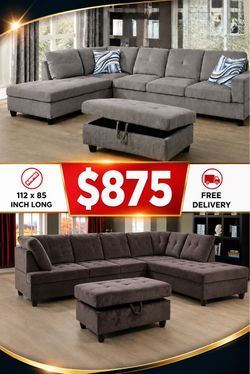 🌼FREE DELIVERY🌼Brand New Sectional Sofa Couch
