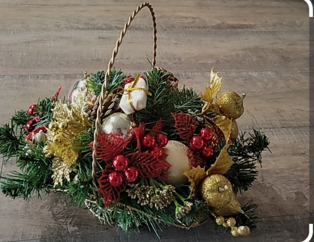 Basket Christmas Decor