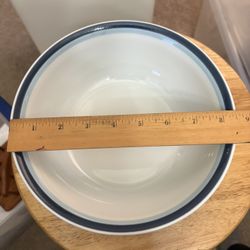 2 - 8.5” Pfaltzgraff Vegetable Bowl Sky & Dinner Plate