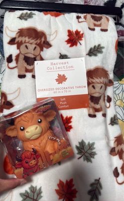Highland Cow Squishy and Blanket
