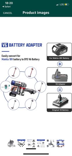 Dyson Vacuum Makita Battery Adapter