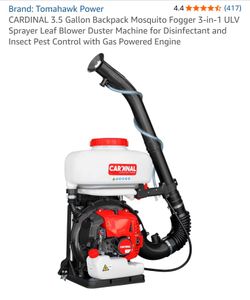 CARDINAL 3.5 Gallon Backpack Mosquito Fogger 3-in-1 ULV Sprayer Leaf Blower Duster Machine for Disinfectant and Insect Pest Control with Gas Powered 