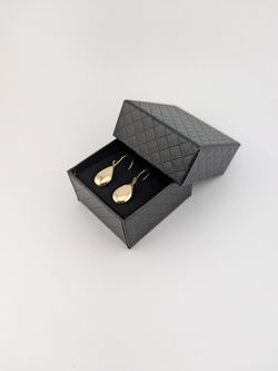 ✨ 14K Gold Teardrop Drop Earrings – Minimalistic ✨